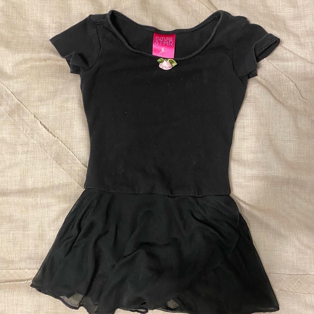 Capezio Black Leotard with built in skirt